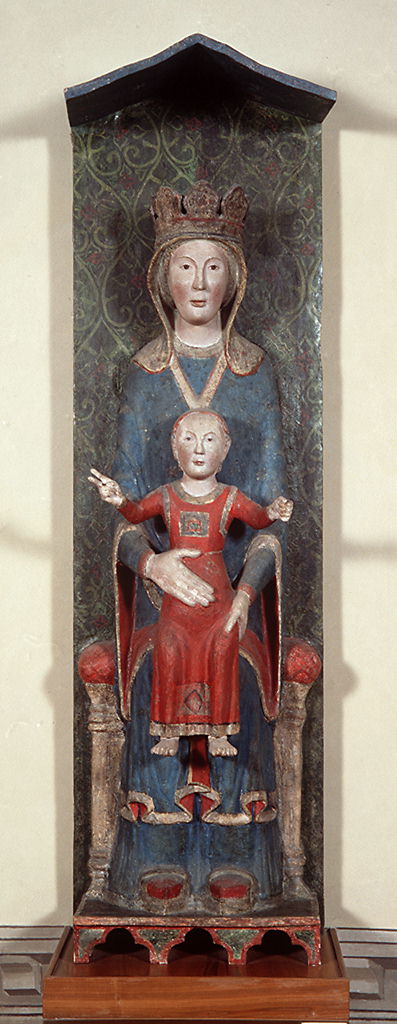 Madonna con Bambino in trono (scultura) - ambito umbro (fine/ inizio secc. XII/ XIII)