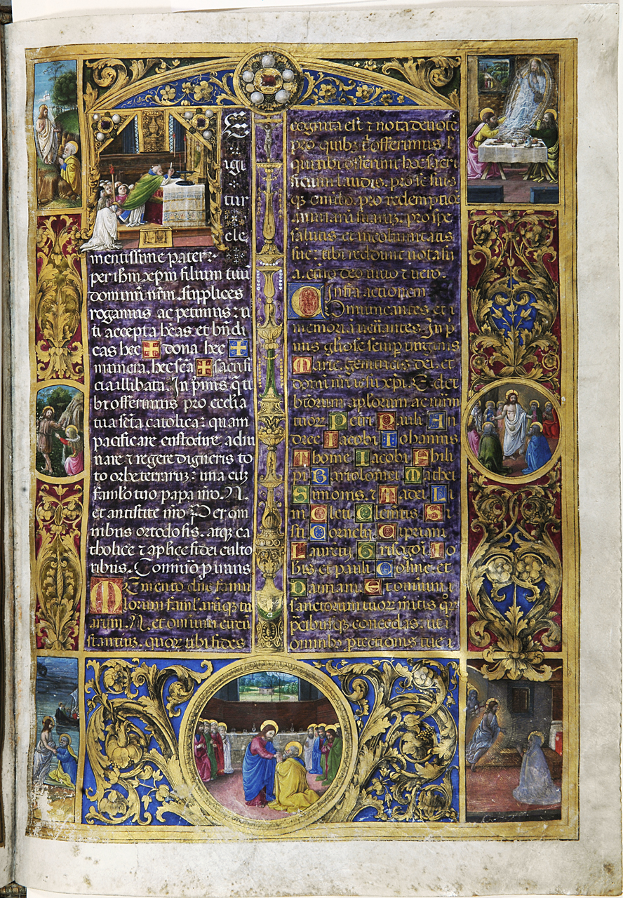 apparizione di Cristo risorto a Santa Maria Maddalena (miniatura, ciclo) di Gherardo di Giovanni detto Gherardo del Fora, Monte di Giovanni del Fora (seconda metà sec. XV)