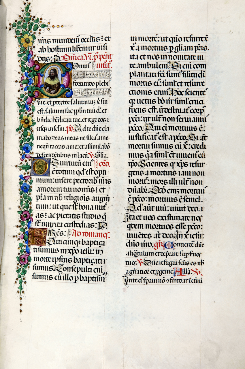 profeta (miniatura) di Monte di Giovanni del Fora, Gherardo di Giovanni detto Gherardo del Fora (seconda metà sec. XV)