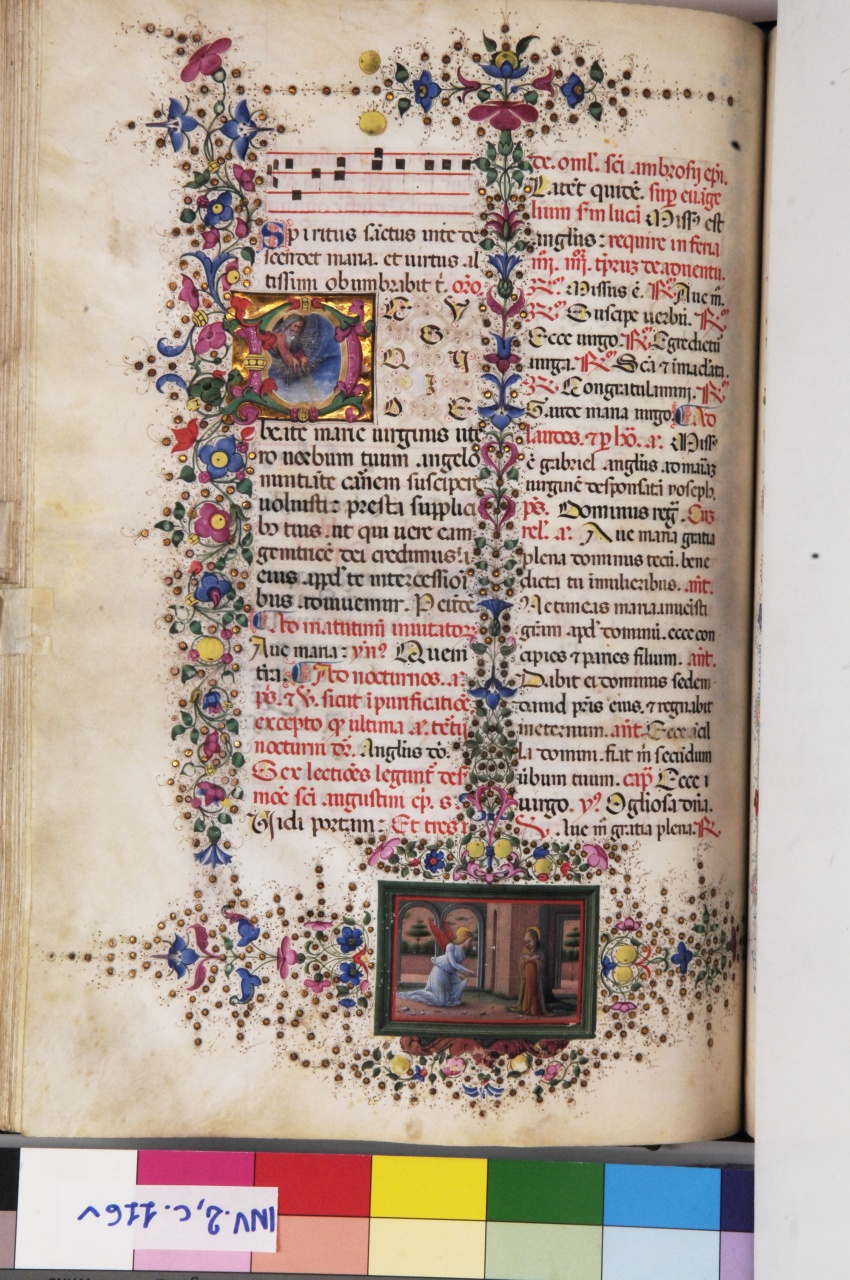 Dio Padre (miniatura) di Gherardo di Giovanni detto Gherardo del Fora (attribuito) (seconda metà sec. XV)