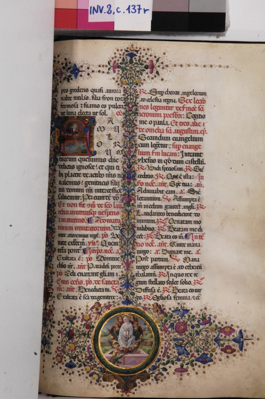 Dio Padre (miniatura) di Gherardo di Giovanni detto Gherardo del Fora (attribuito) (seconda metà sec. XV)