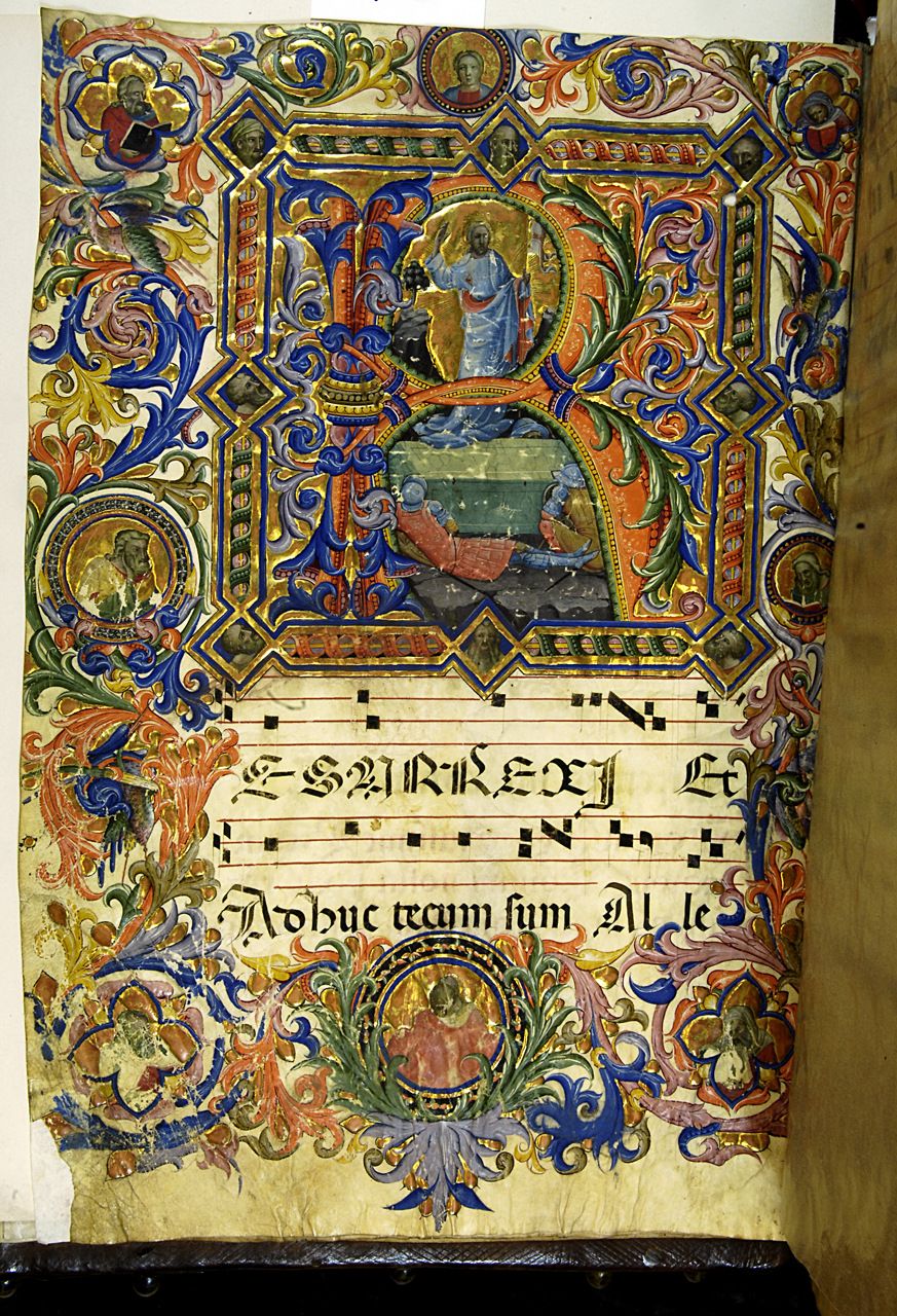 resurrezione di Cristo (miniatura) di Lorenzo Monaco (e aiuti) (primo quarto sec. XV)