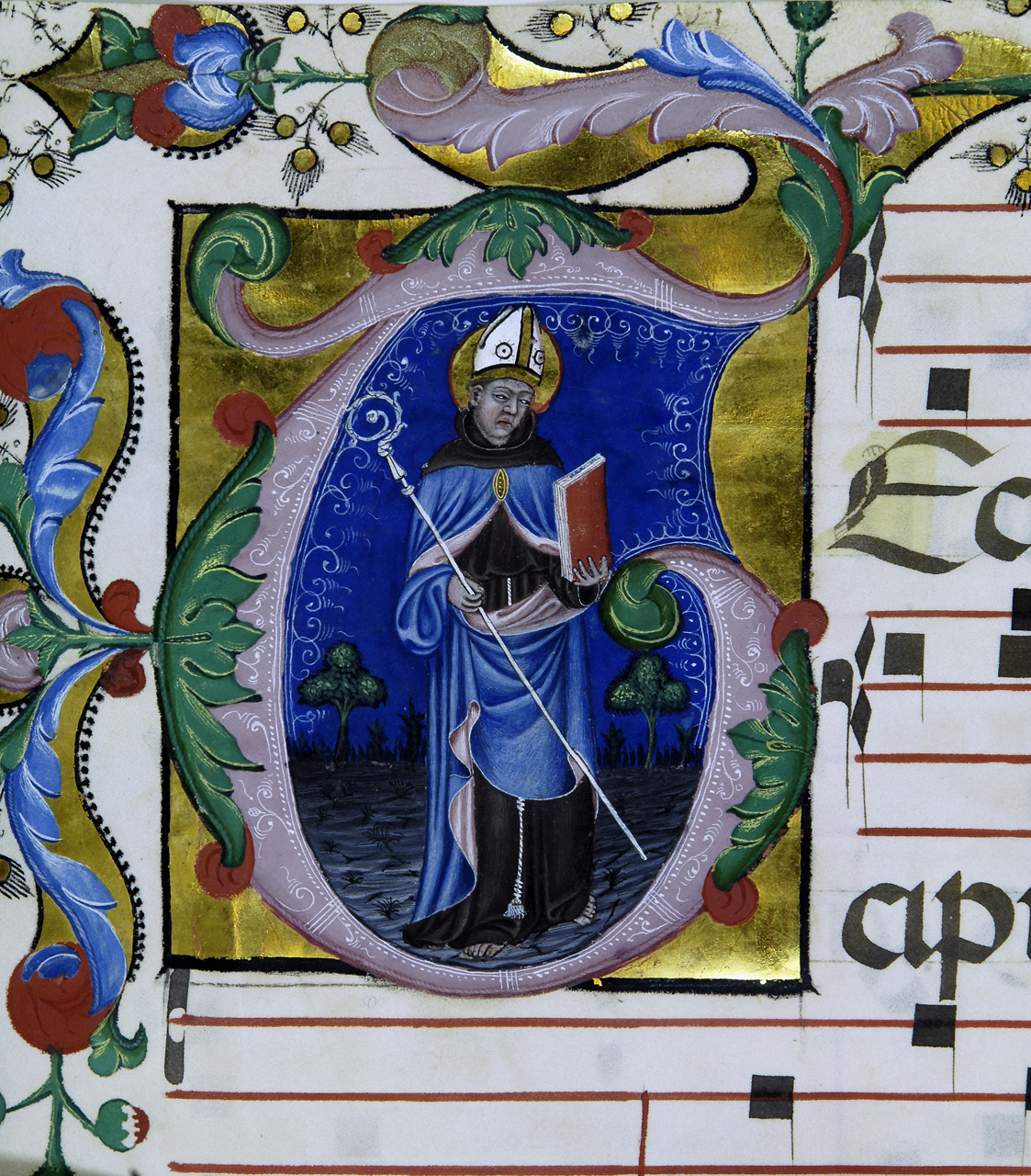 San Ludovico di Tolosa (miniatura) - bottega fiorentina (ultimo quarto sec. XIV)