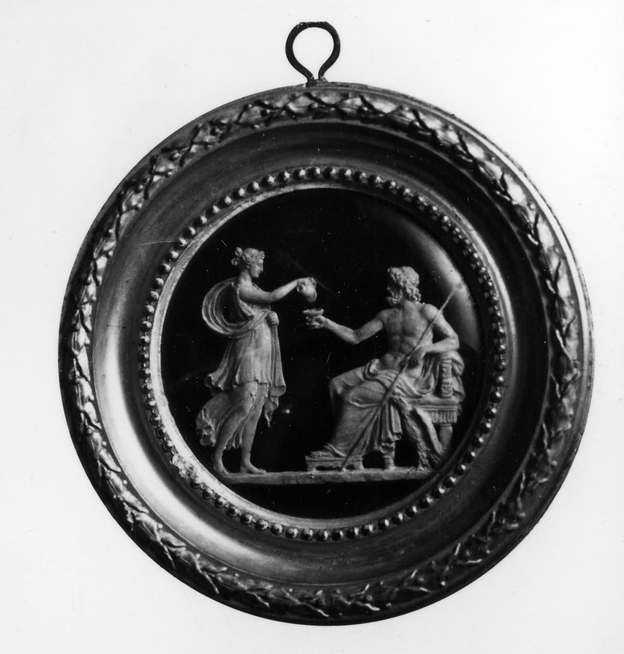 Ebe e Giove (rilievo) di Santarelli Giovanni Antonio (attribuito), Bernardini Domenico (attribuito) (primo quarto sec. XIX)