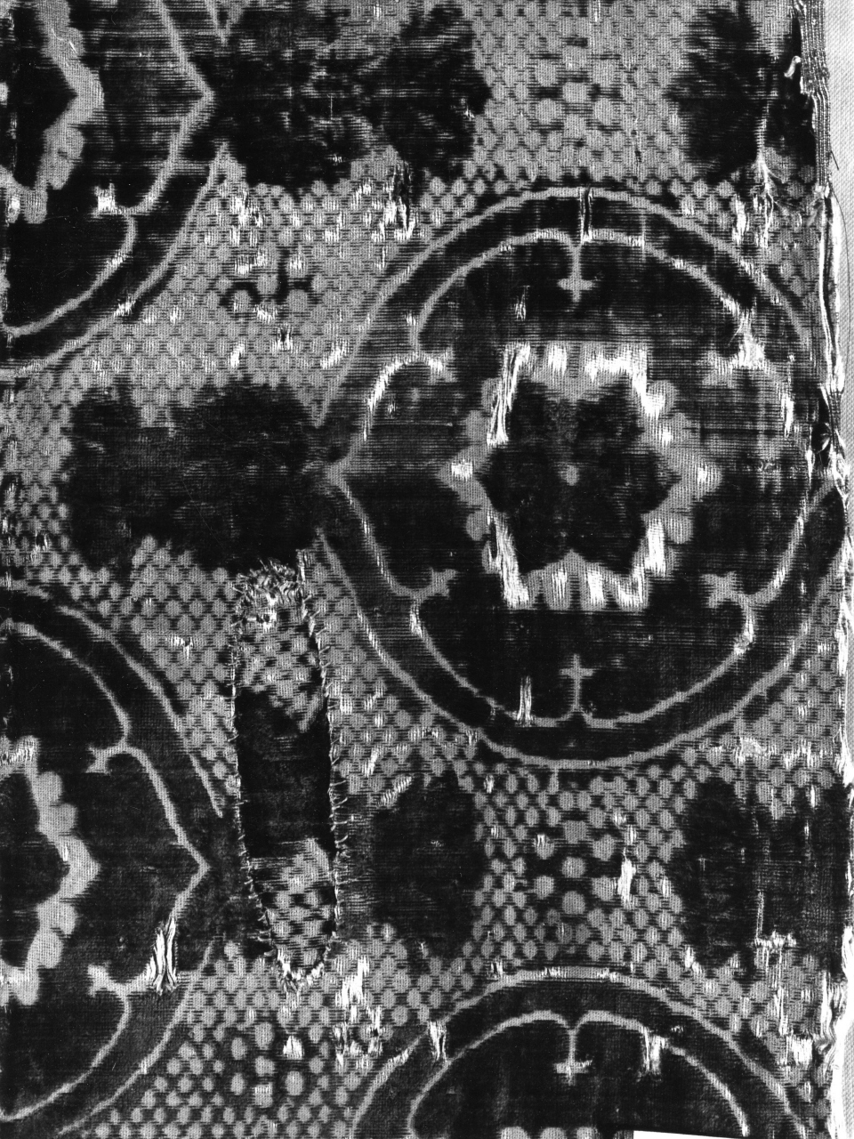 tessuto, frammento - manifattura fiorentina (metà sec. XV)