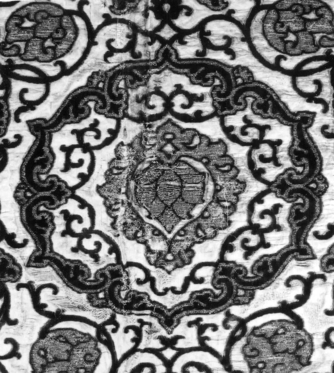 tessuto, frammento - manifattura italiana (secondo quarto sec. XVI)