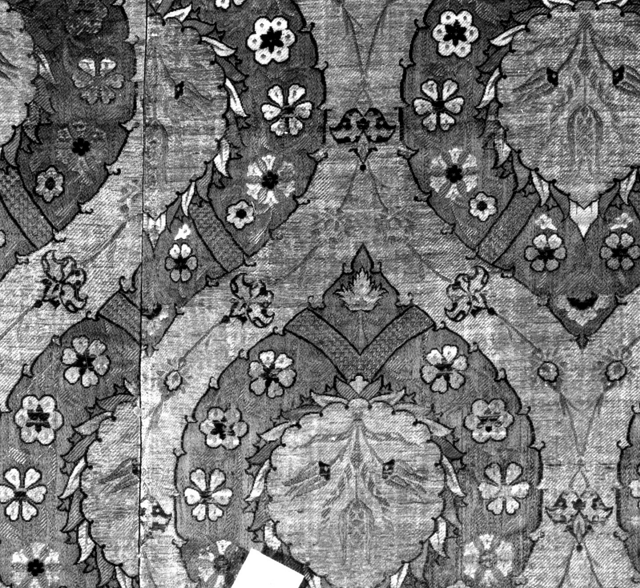 tessuto, frammento - manifattura turca (prima metà sec. XVI)