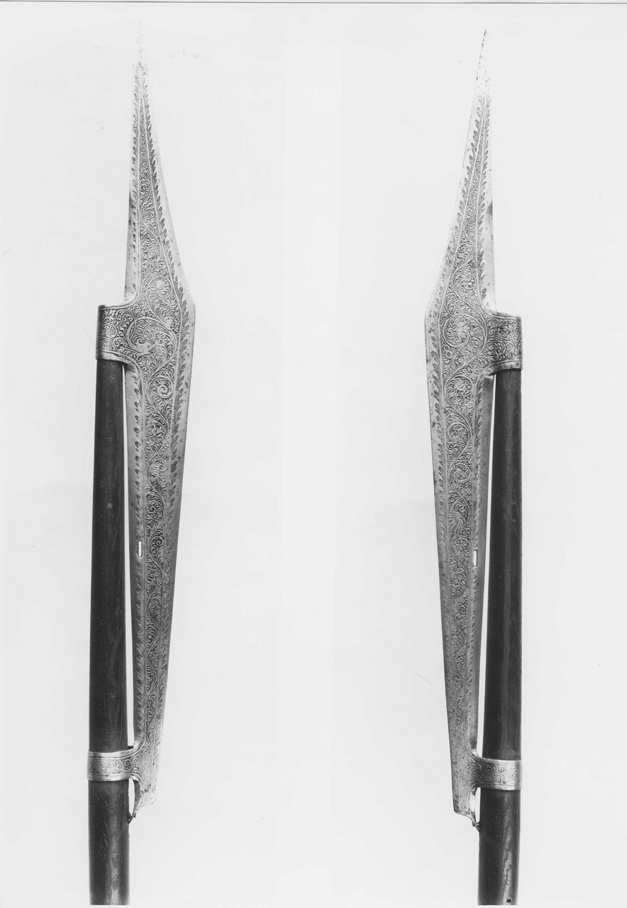 motivo decorativo a volute (alabarda) - produzione tedesca (seconda metà sec. XVI)