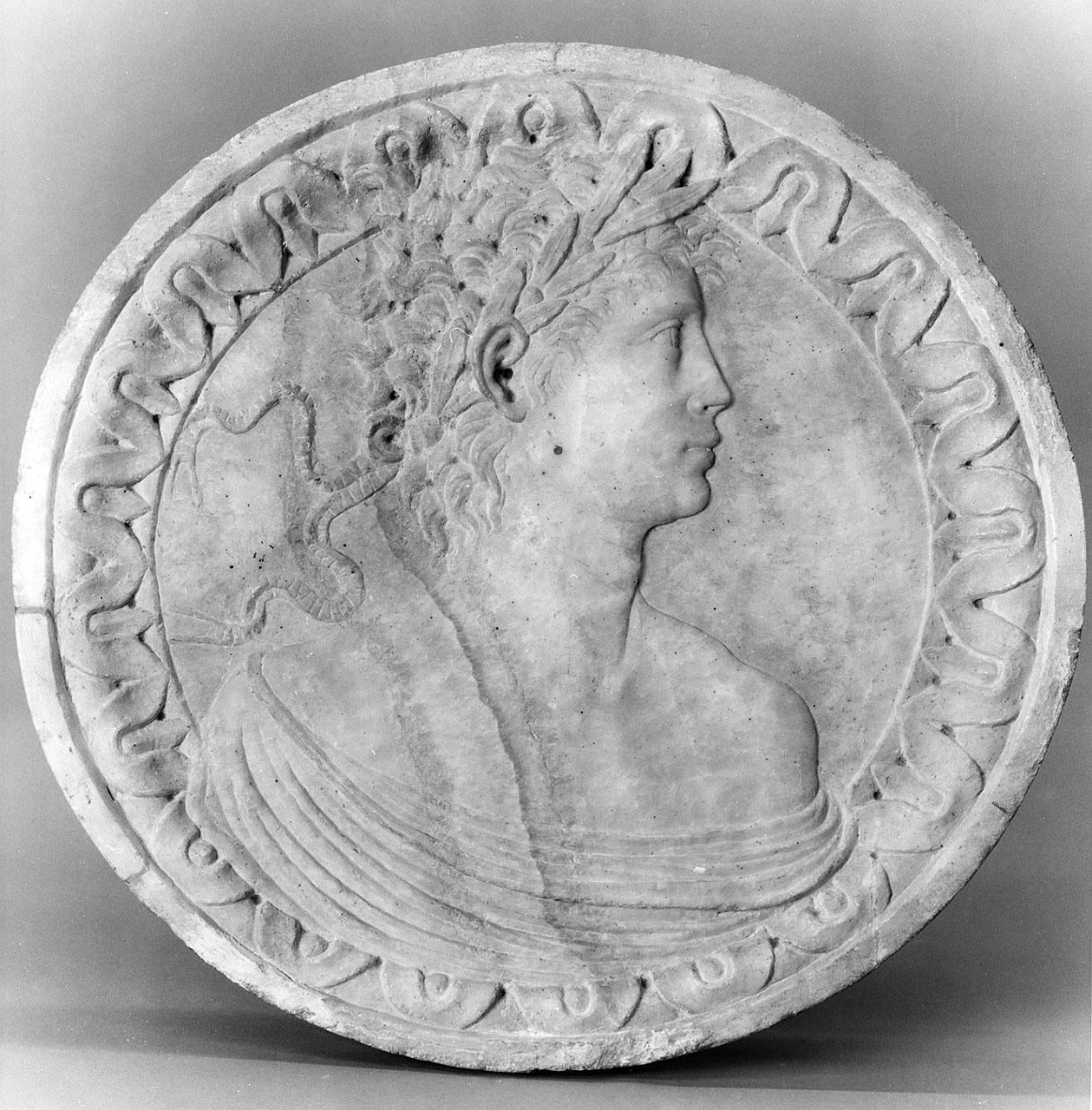 ritratto d'uomo (rilievo) - ambito fiorentino (seconda metà sec. XV)