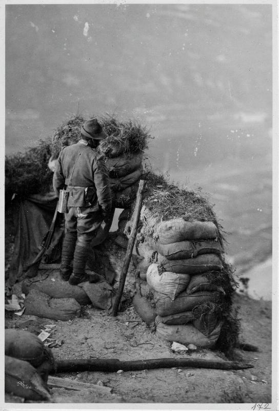 Valstagna - alpini - vedetta - 1917 (positivo) di Marzocchi, Luigi (primo quarto XX)