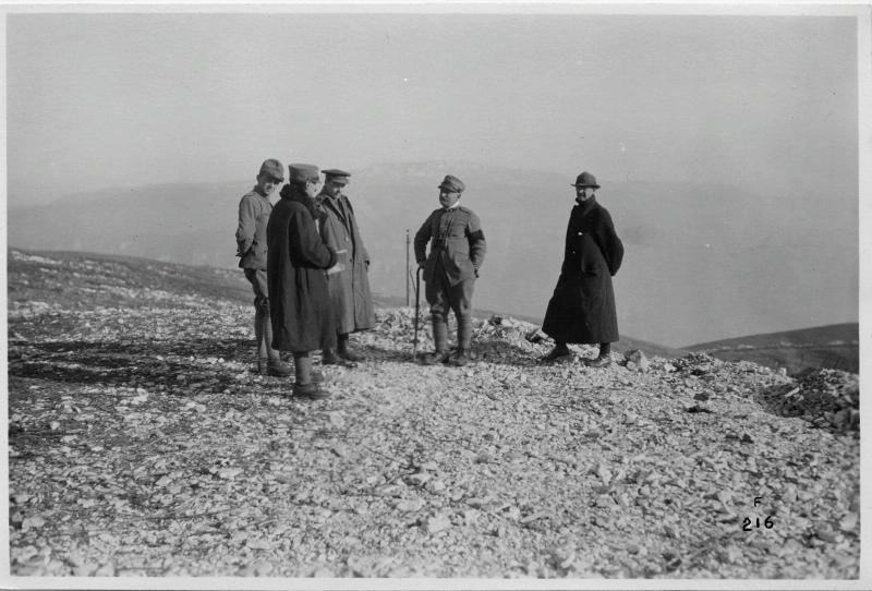 Cima Fonte - giornalisti americani - giornalisti inglesi - Giorgio Pullè - 1917 (positivo) di Marzocchi, Luigi (primo quarto XX)