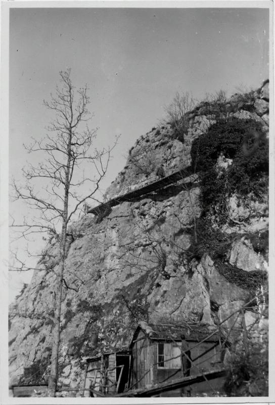 Monte Cengio - Ca' Forcella - passerelle - 1918 (positivo) di Marzocchi, Luigi (primo quarto XX)