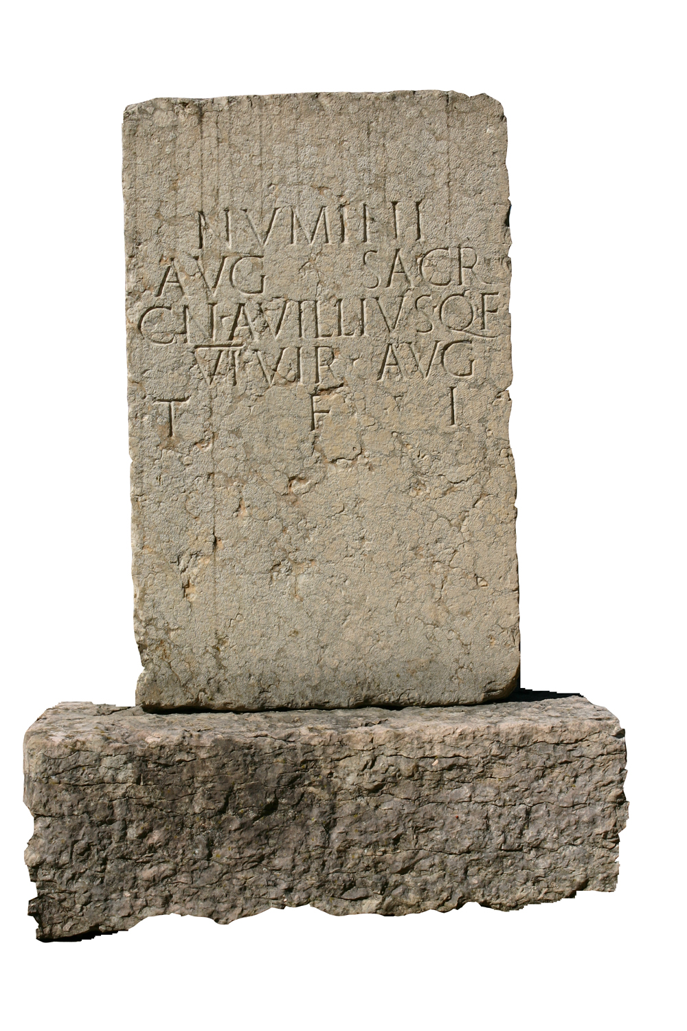 base di Cneo Avillio (cippo, monumento) - Lugagnano Val D'Arda (PC)  (prima metà I sec. d.C)