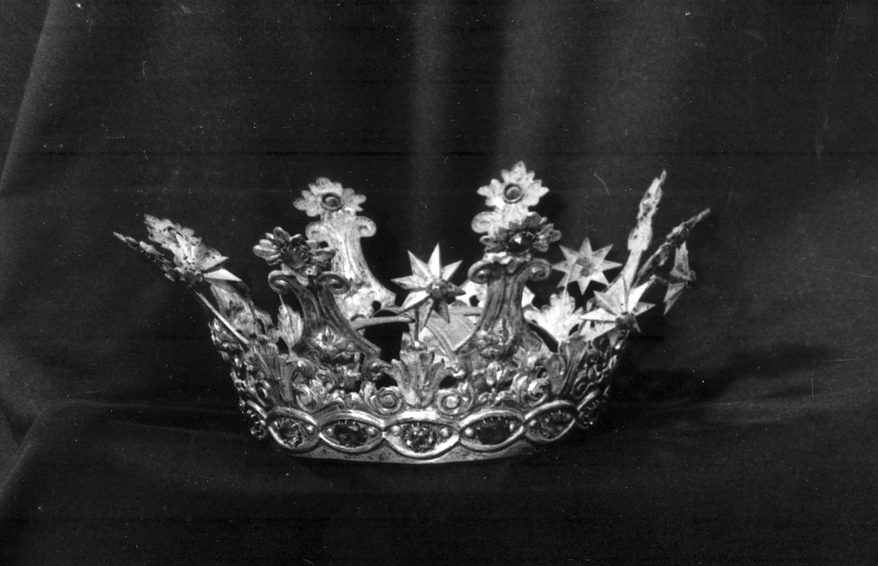 corona da statua, opera isolata - bottega napoletana (?) (fine sec. XIX)