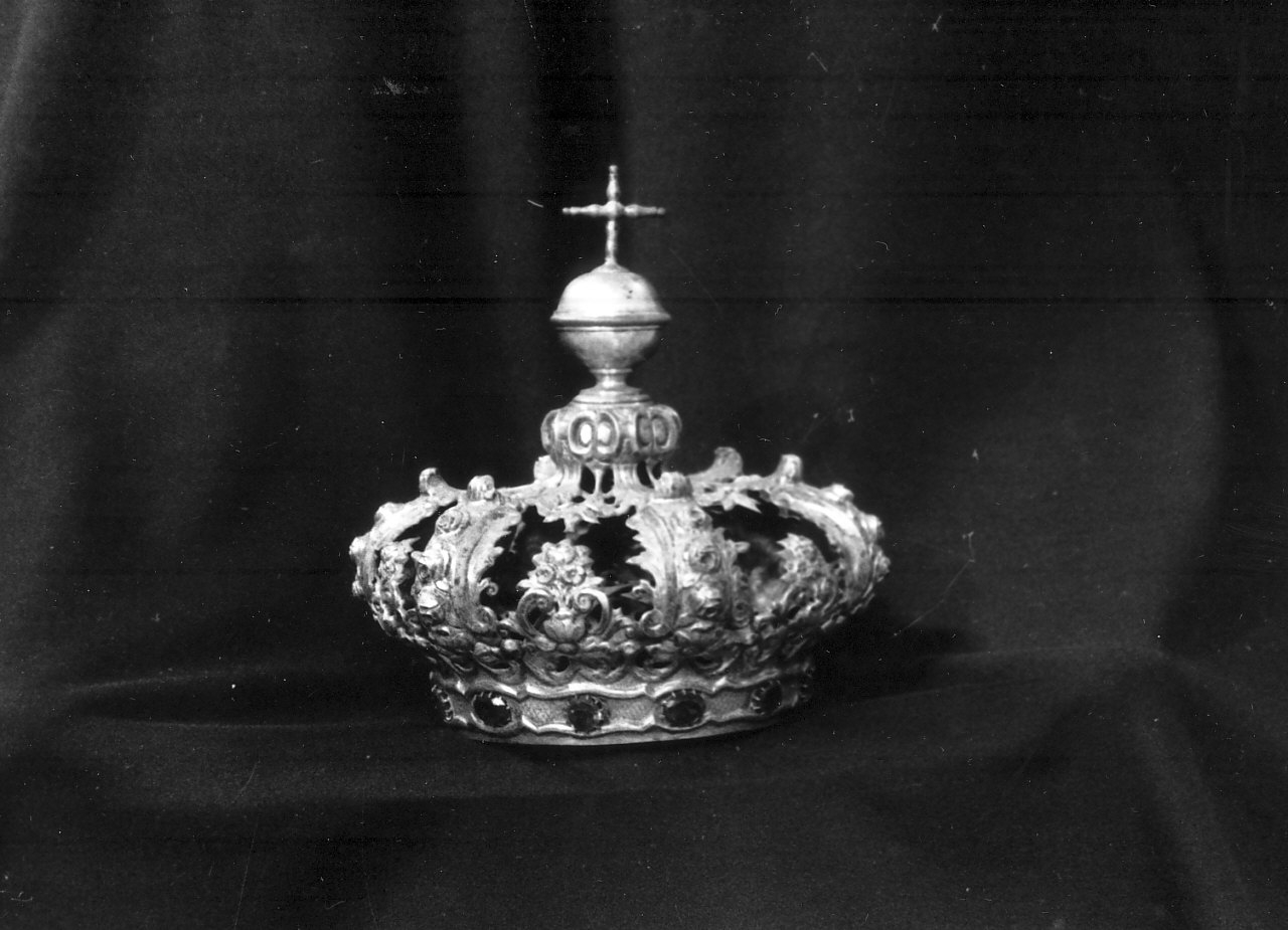 corona da statua, opera isolata - bottega napoletana (seconda metà sec. XIX)