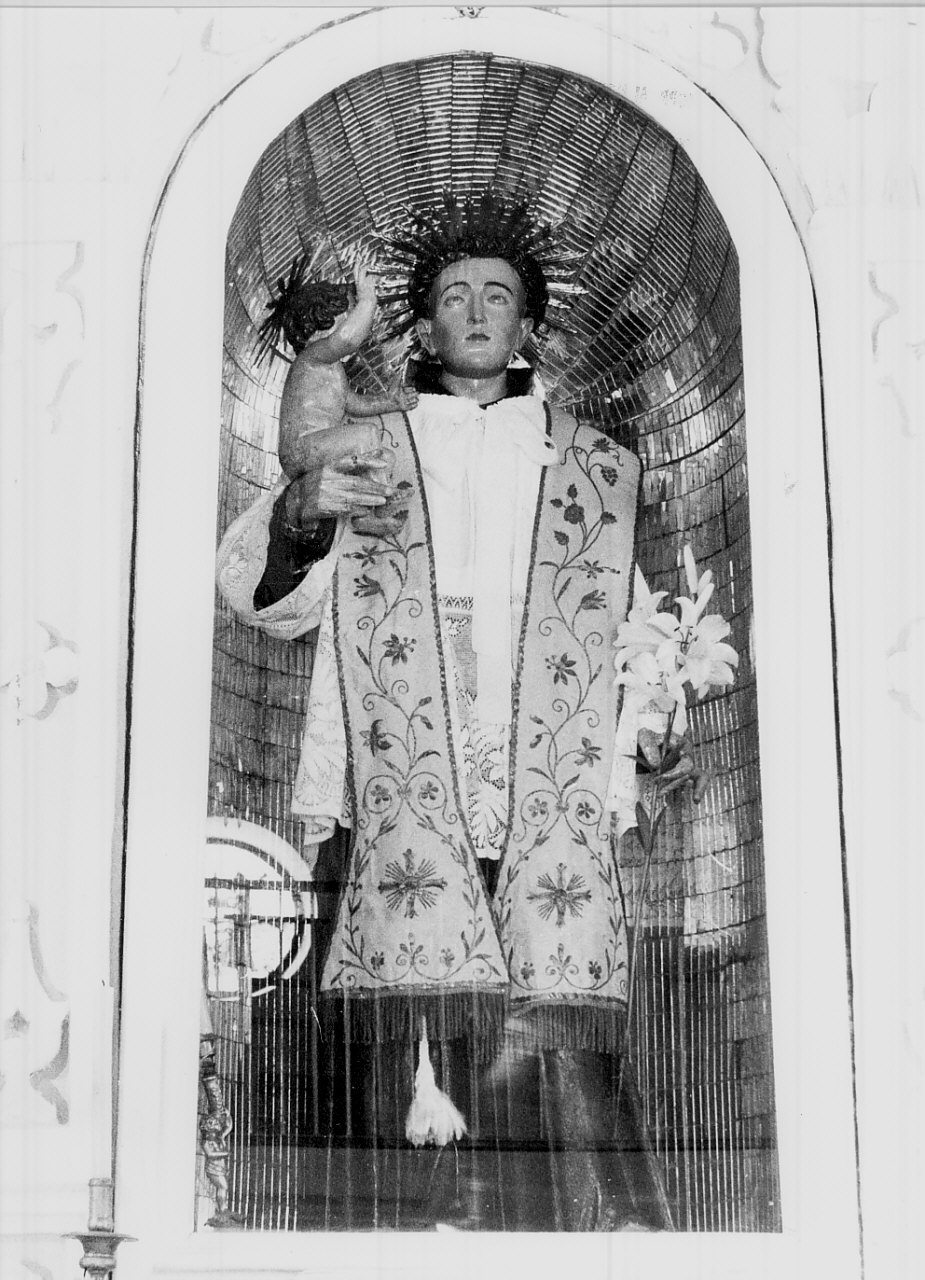 Sant'Antonio da Padova (statua, opera isolata) - bottega Italia meridionale (seconda metà sec. XVII)