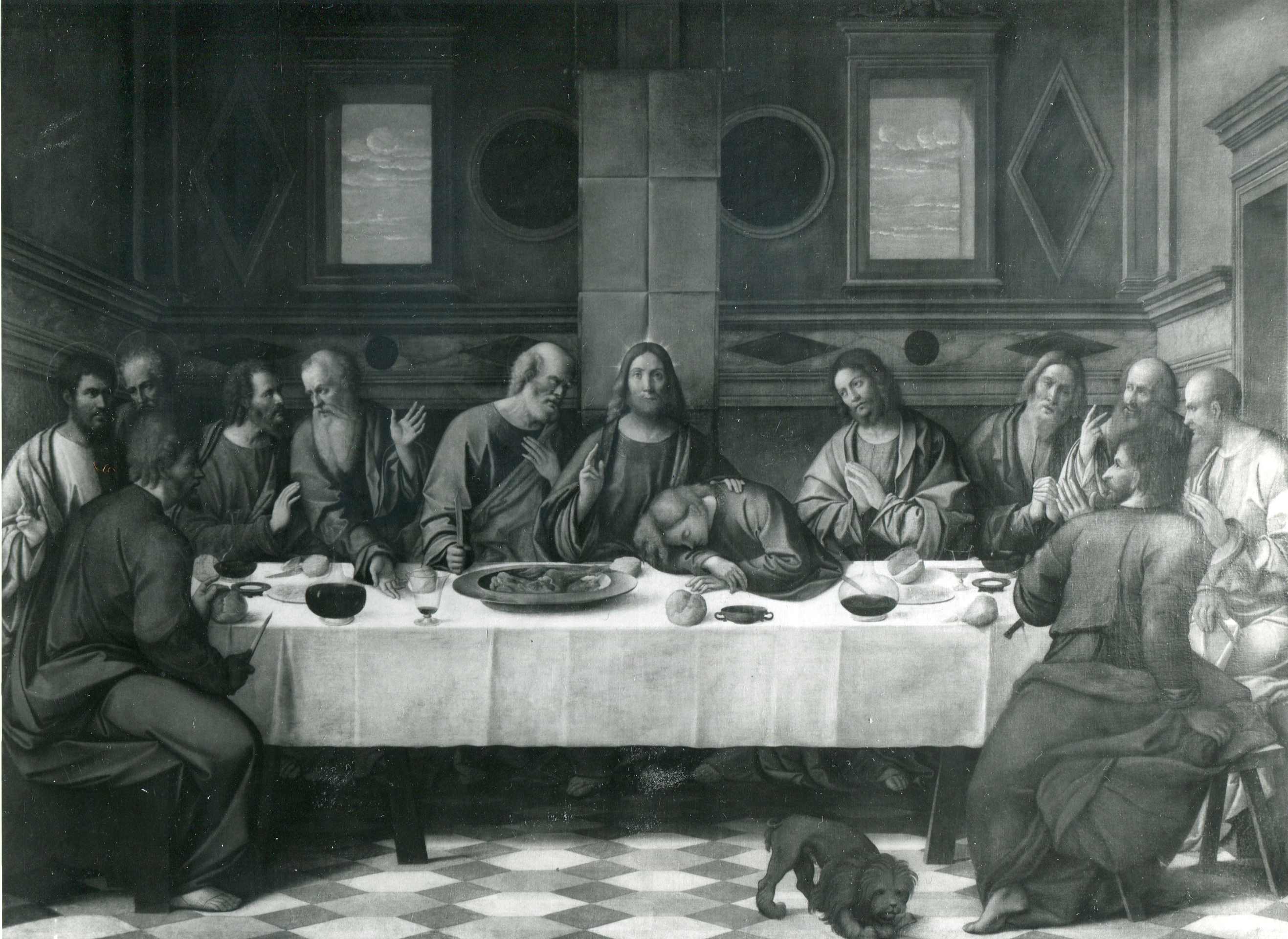 ultima cena (dipinto, opera isolata) di Diana Benedetto (attribuito) (secc. XV/ XVI)