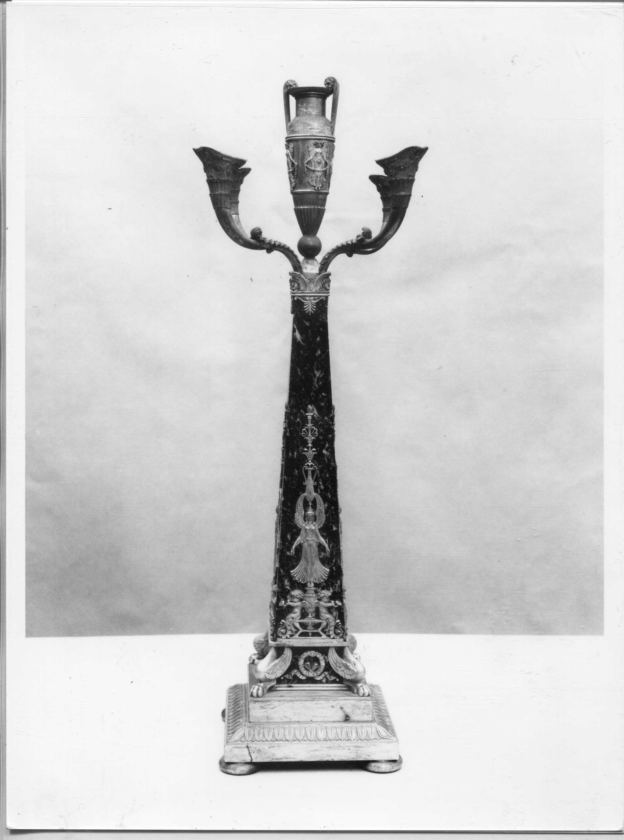 candeliere, serie - manifattura lombarda (inizio sec. XIX)