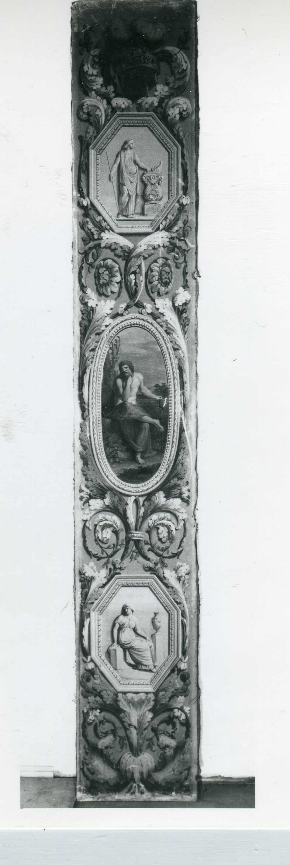 figure allegoriche/ motivi decorativi (dipinto, elemento d'insieme) di Appiani Andrea, Levati Giuseppe (sec. XVIII)