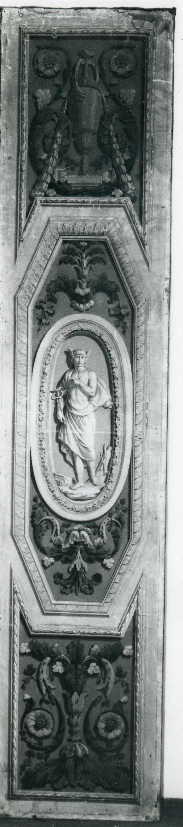 figura mitologica "Mercurio"/ motivi decorativi (dipinto, elemento d'insieme) di Appiani Andrea, Levati Giuseppe (sec. XVIII)
