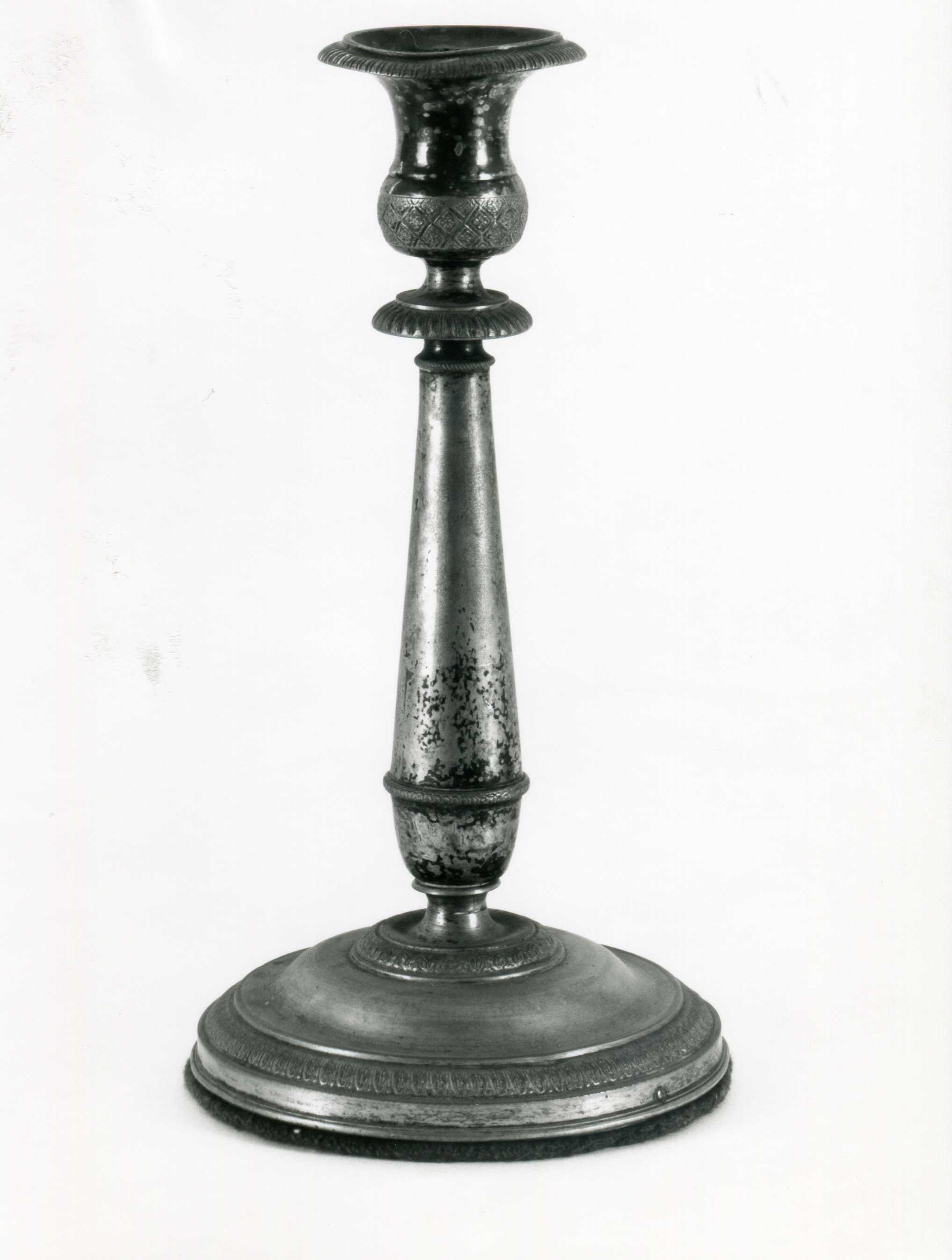 candeliere, coppia - manifattura italiana (seconda metà sec. XIX)