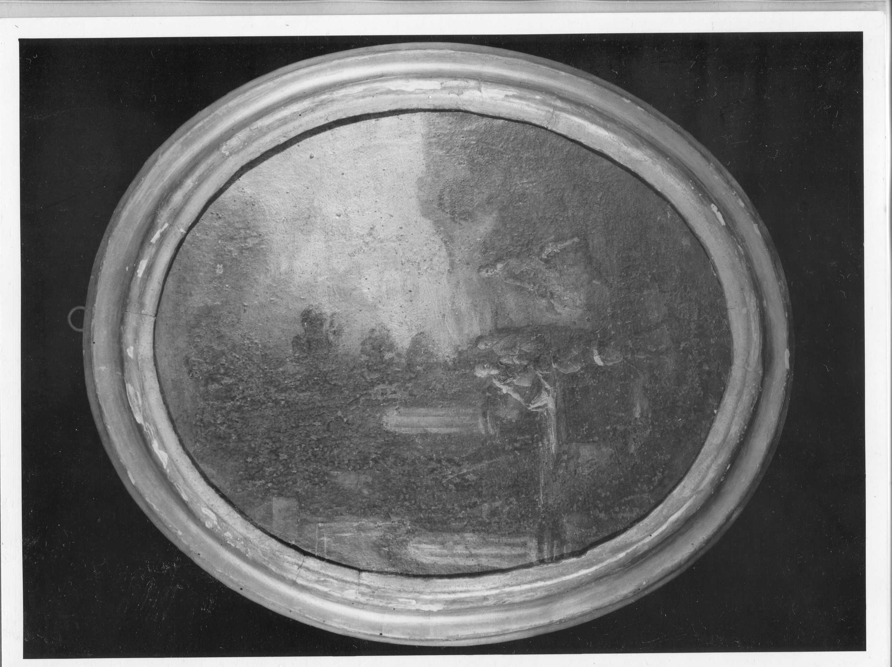Paesaggio con figure (dipinto, opera isolata) - ambito lombardo (sec. XVIII)