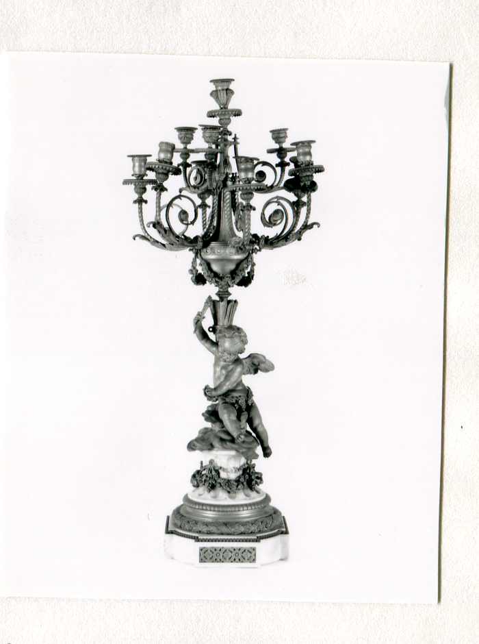 candelabro, opera isolata - manifattura italiana (prima metà sec. XIX)