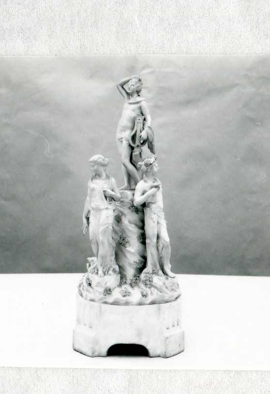 figure mitologiche (Apollo) (gruppo scultoreo, opera isolata) - manifattura italiana (fine sec. XVIII)