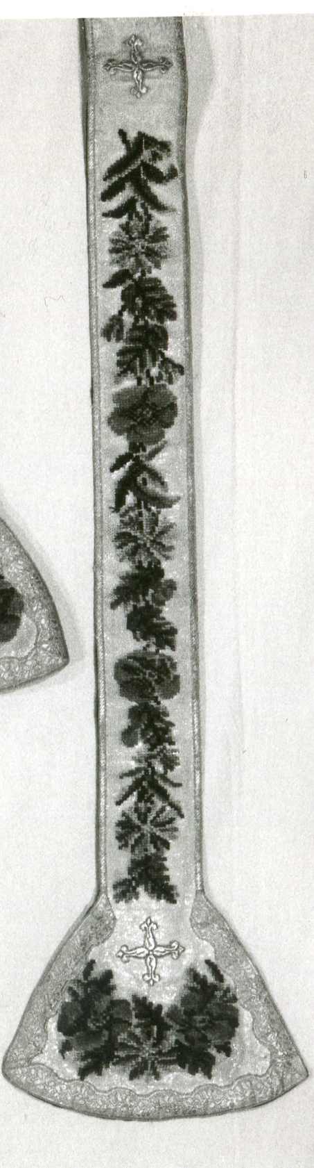 stola, elemento d'insieme - manifattura lombarda (sec. XIX)