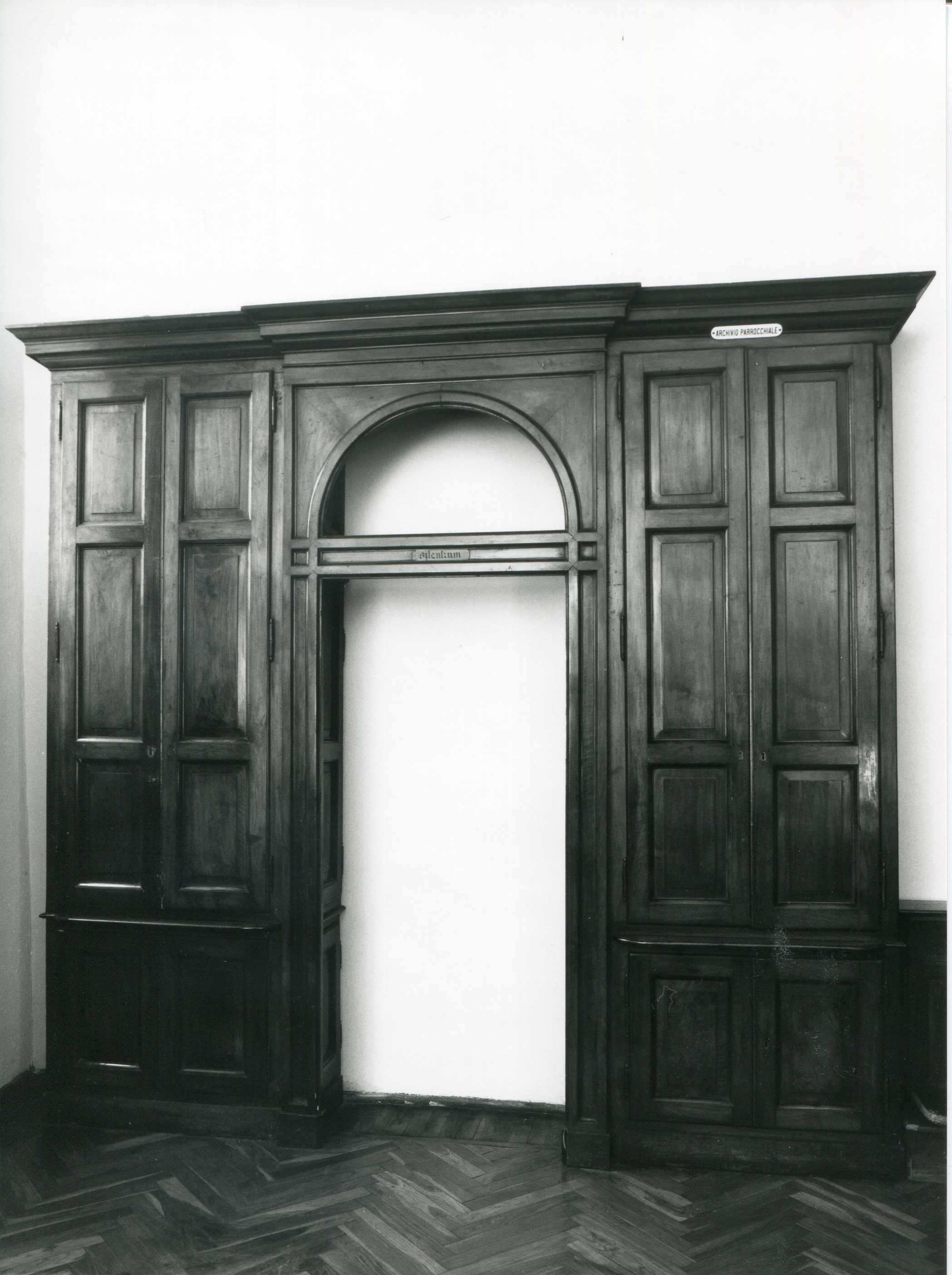 armadio da sacrestia, opera isolata - manifattura lombarda (seconda metà sec. XIX)