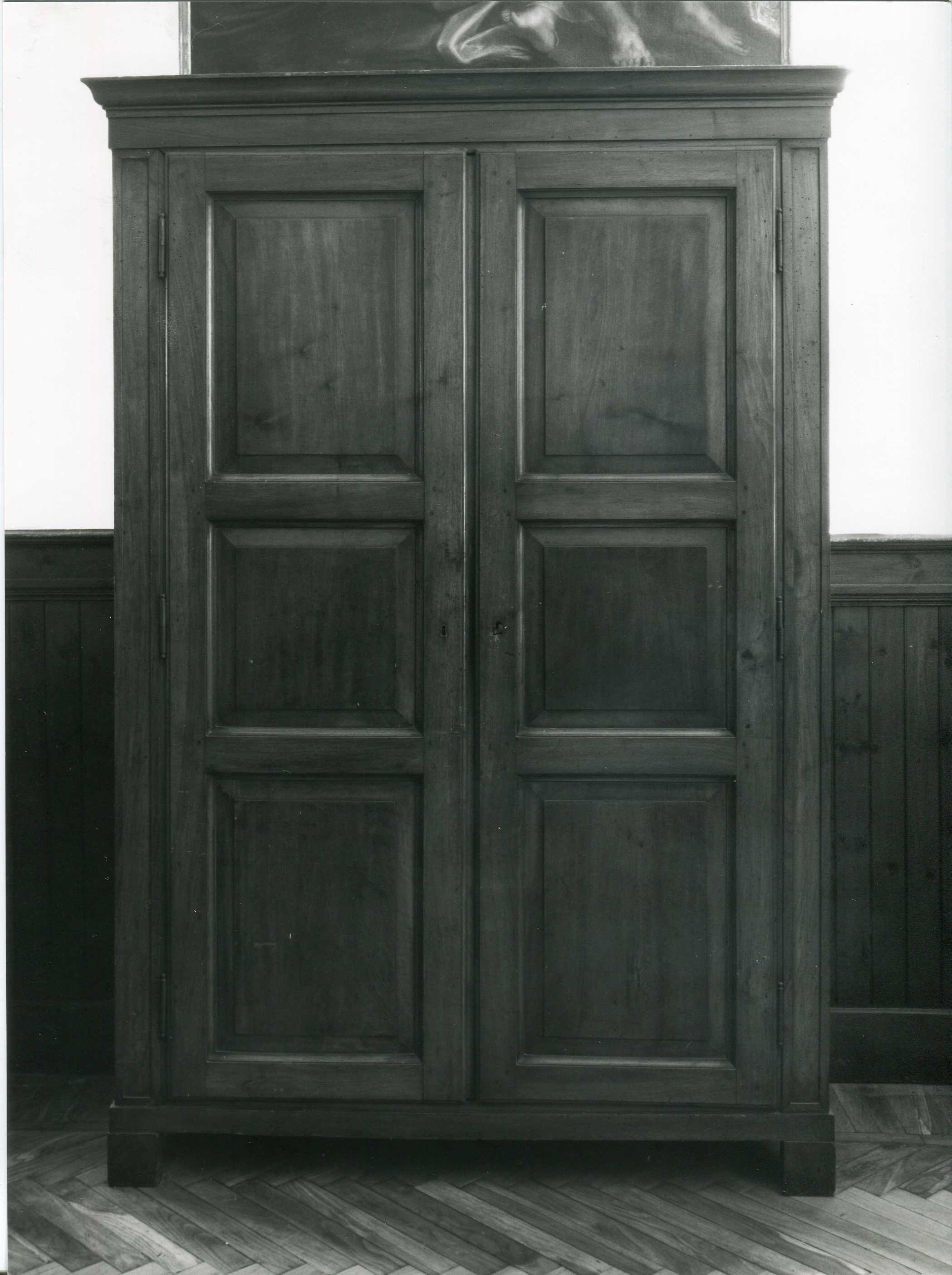 armadio da sacrestia, opera isolata - manifattura lombarda (sec. XIX)