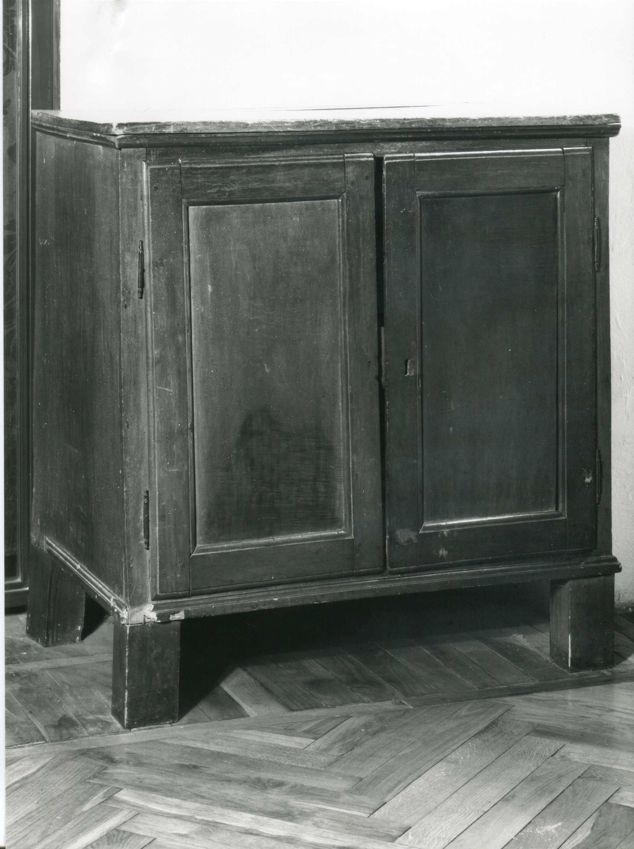 credenza, opera isolata - manifattura lombarda (fine sec. XIX)