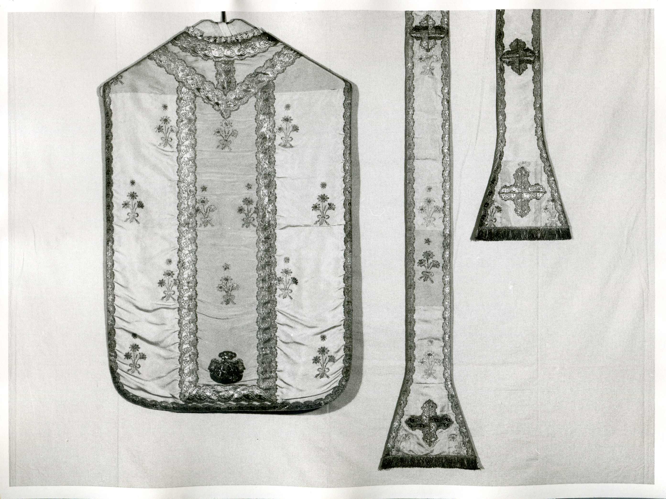 stola, opera isolata - manifattura lombarda (seconda metà sec. XIX)