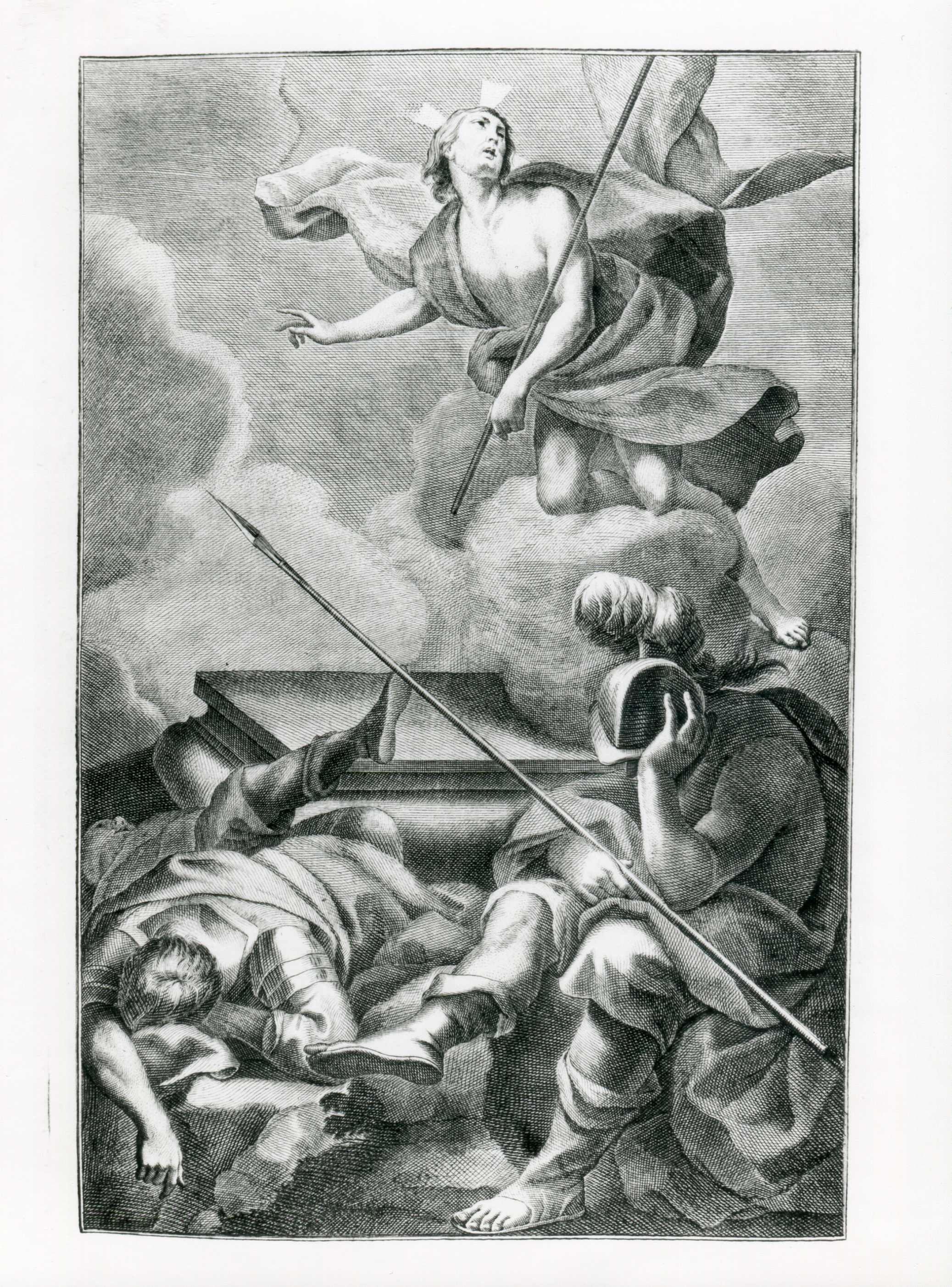 Cristo risorto (stampa) - ambito lombardo (inizio sec. XIX)