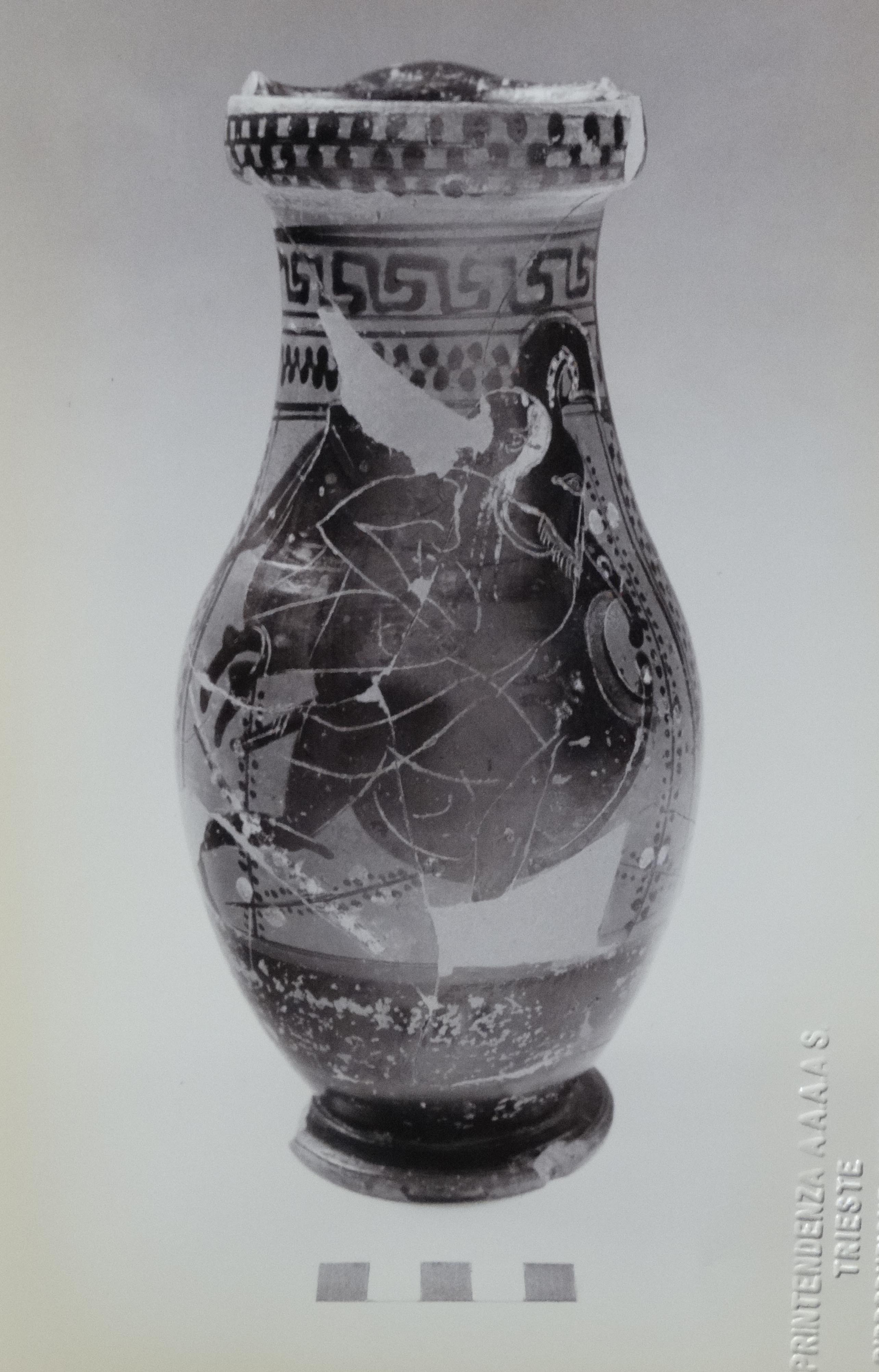 Enea ed Anchise (olpe attica) di Pittore della Linea Rossa (bottega) - bottega attica (sec. VI-V a.C)