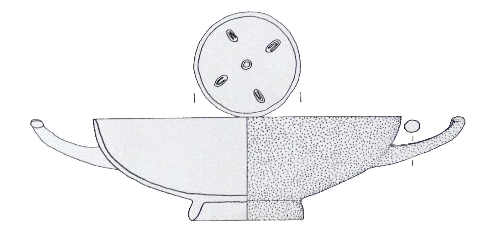 kylix, Morel, forma 4253 d - ambito etrusco-italico (sec. IV-III a.C)