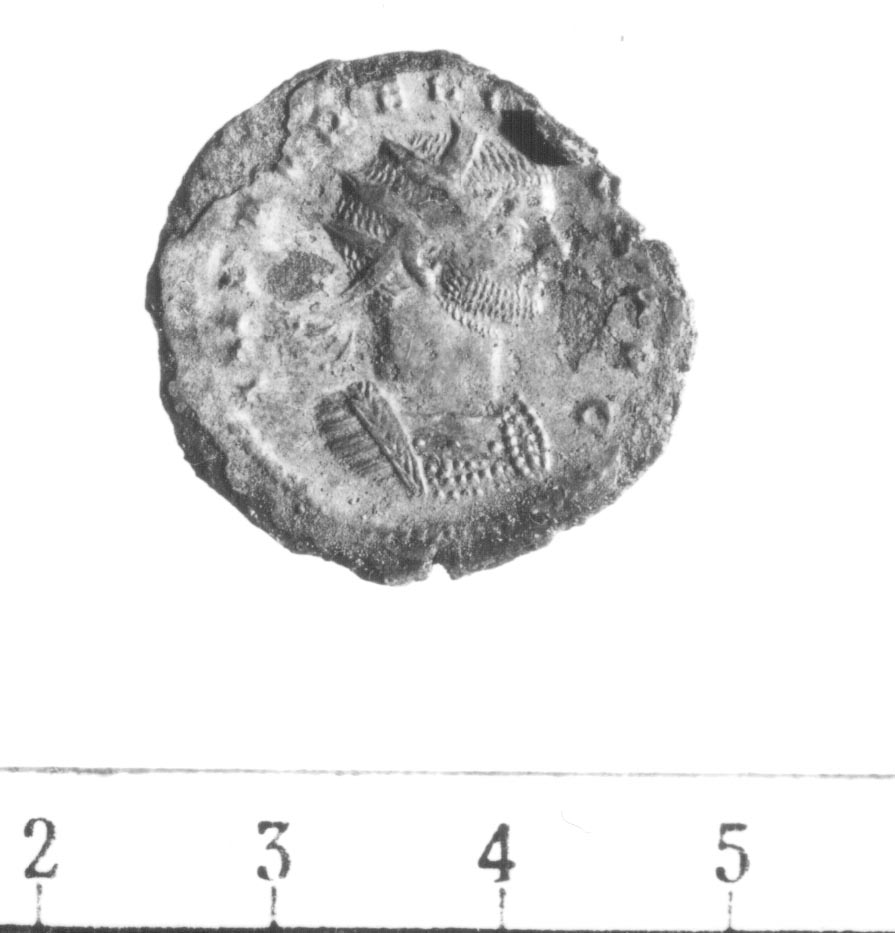 R/ Busto radiato e corazzato di Aureliano a destra; V/ Aureliano stante a destra stringe la mano alla Concordia (antoniniano) (III sec. d.C)