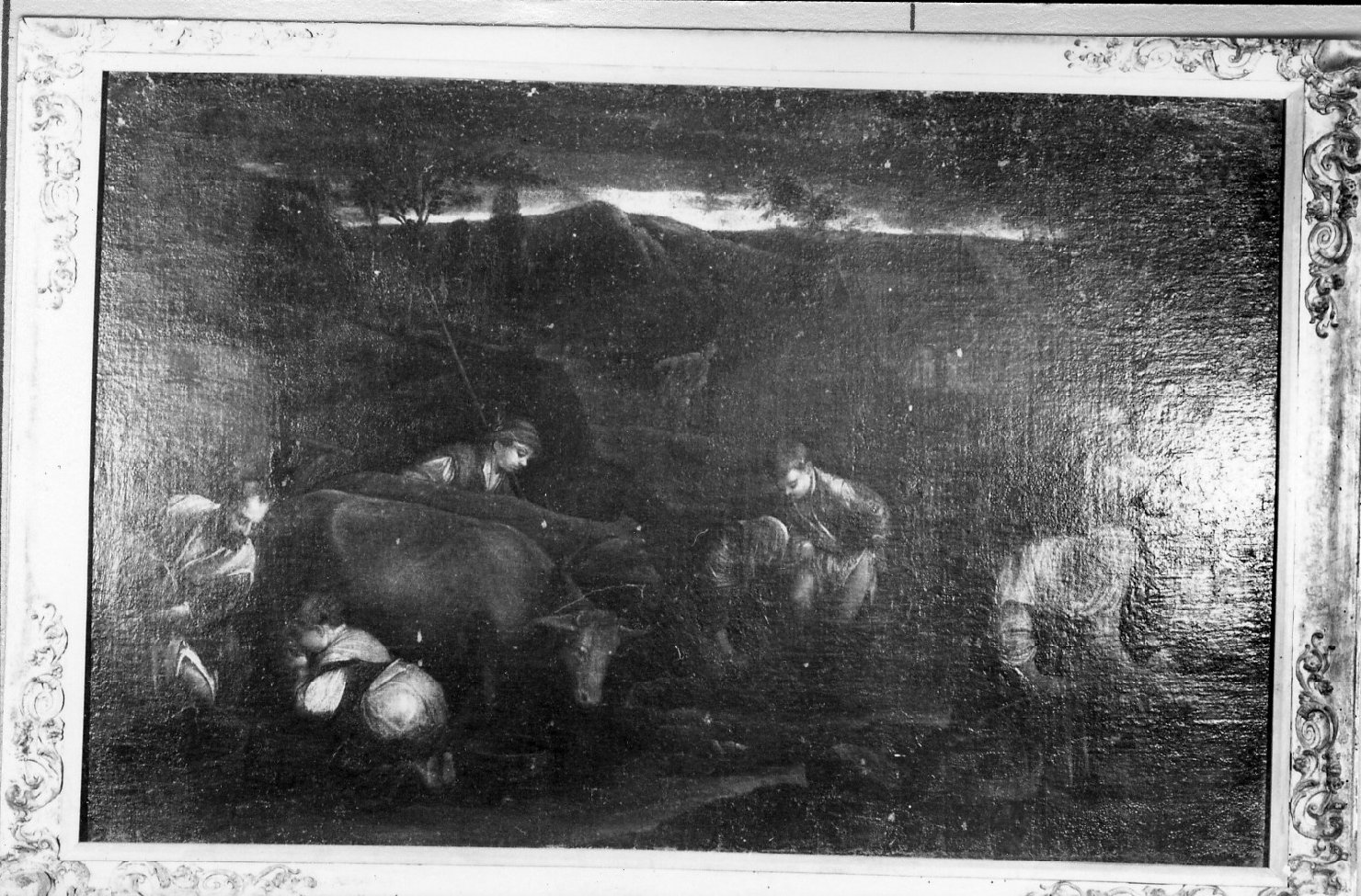 scena contadina (dipinto) di Dal Ponte Francesco detto Francesco Bassano il Giovane (seconda metà sec. XVI)