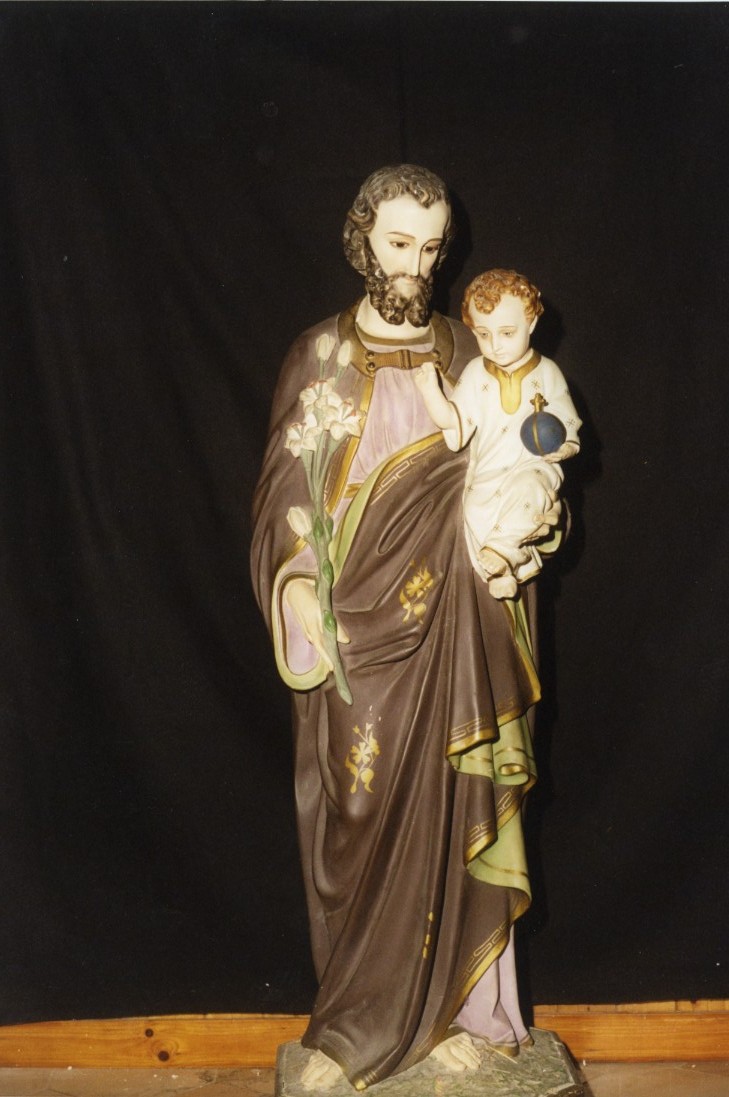 San giuseppe e gesù bambino (statua)