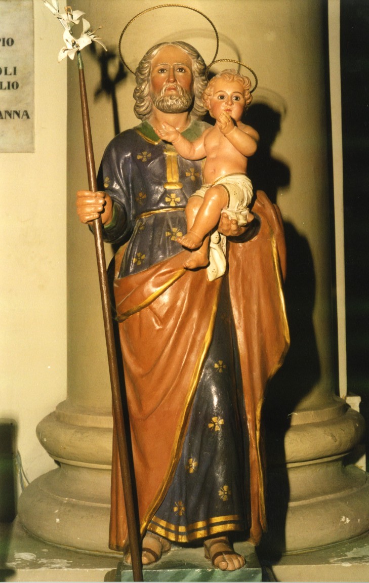 San giuseppe e gesù bambino (statua)