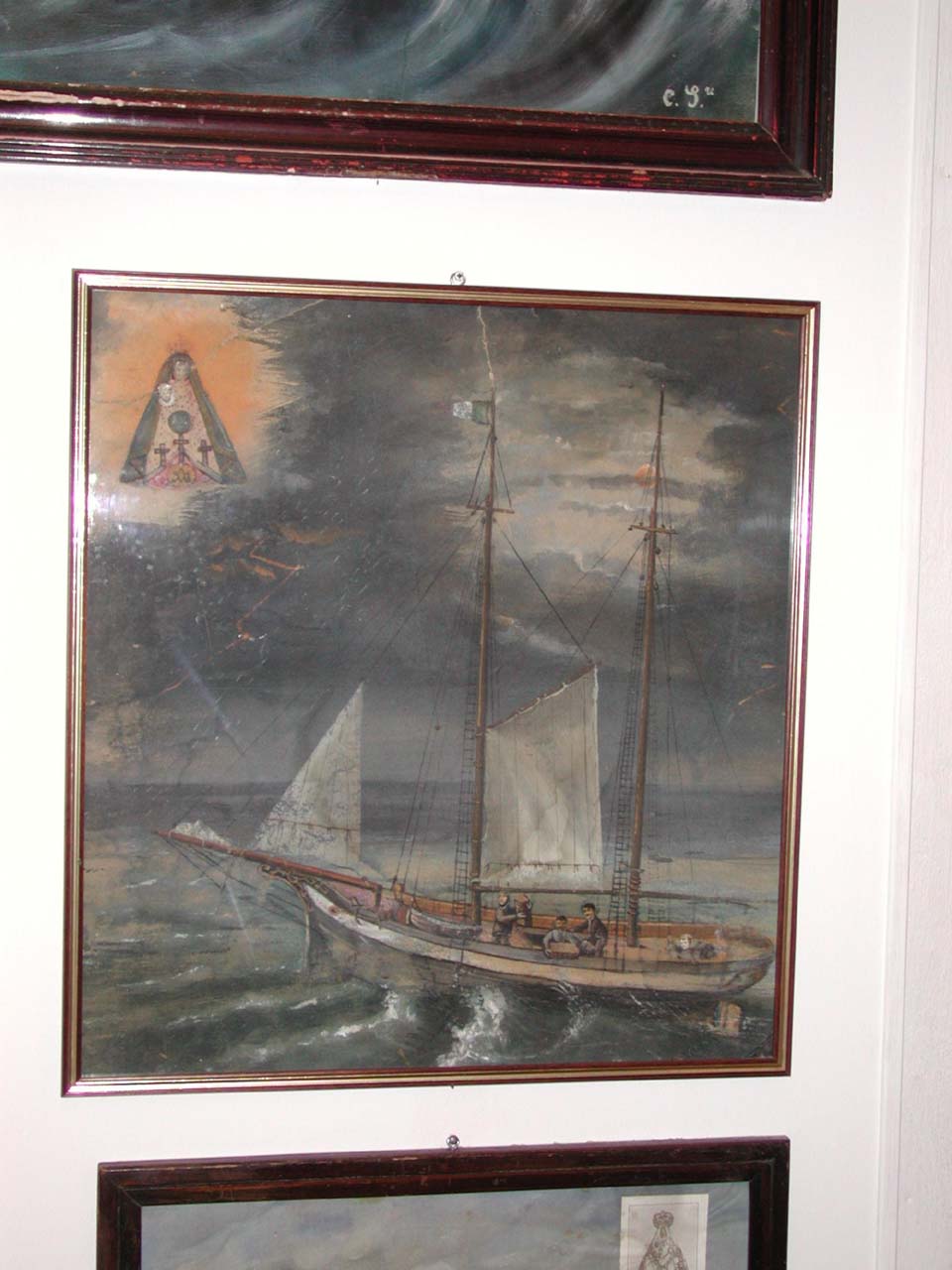 Intervento salvifico della vergine di valverde in una tempesta (ex voto)