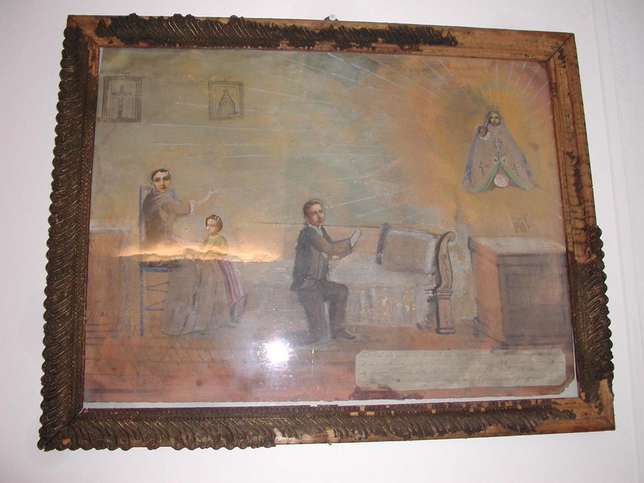 Intervento salvifico della vergine di valverde per guarigione (ex voto)