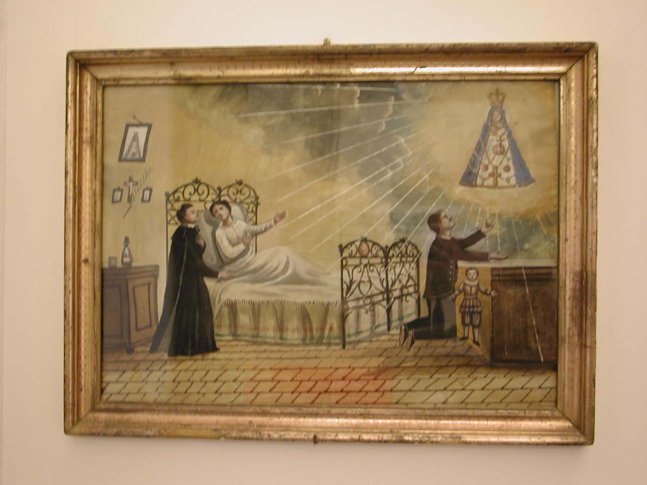 Intervento salvifico della vergine di valverde per guarigione (ex voto)