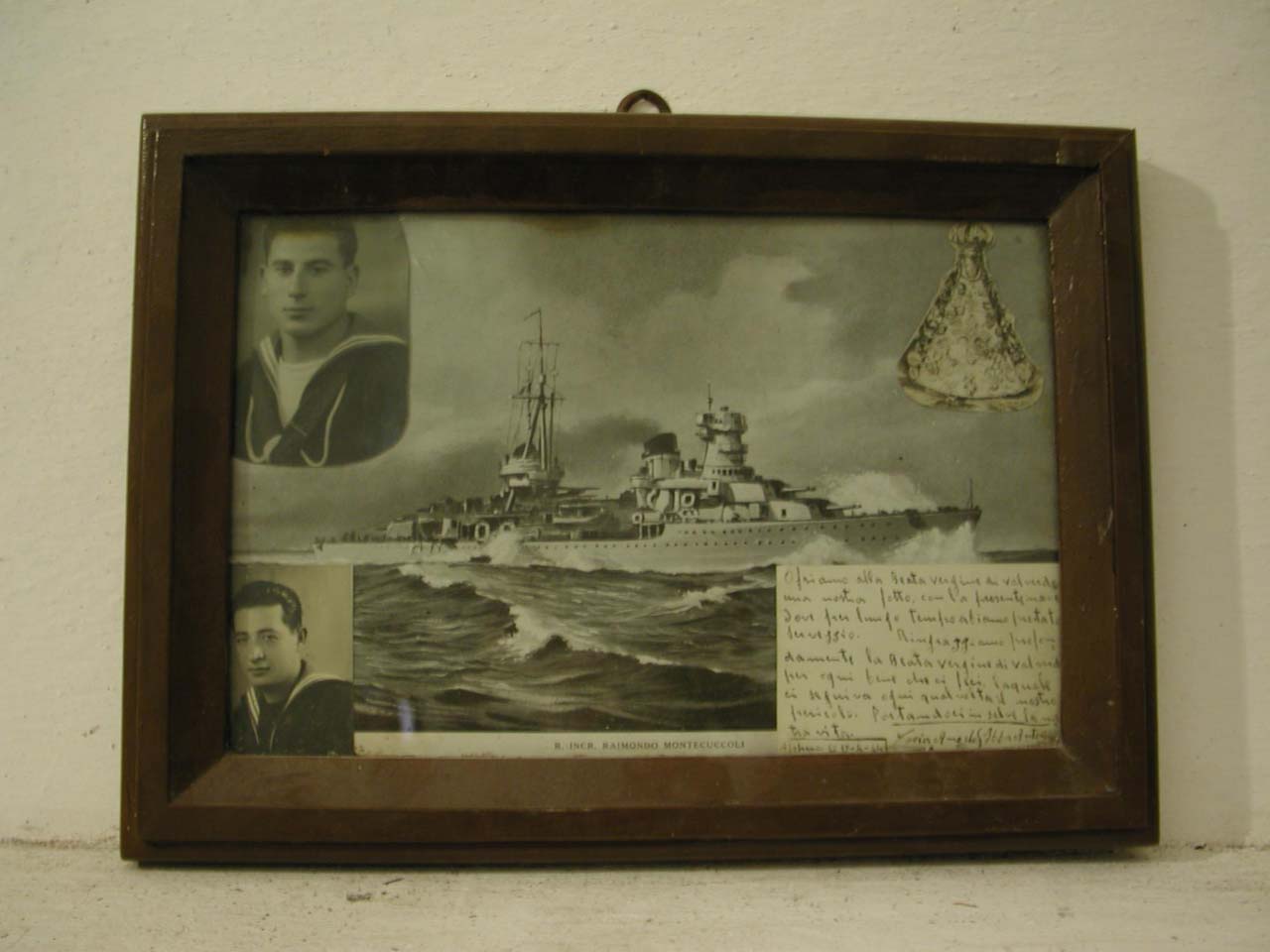 Incrociatore in navigazione (ex voto)