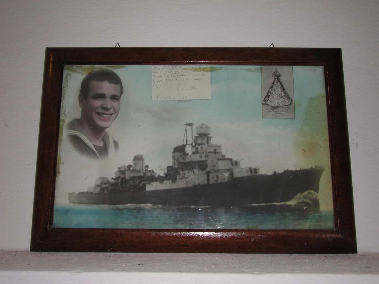 Nave militare in navigazione (ex voto)