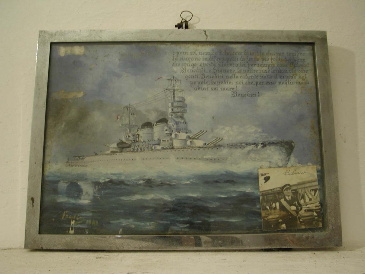 Nave militare in navigazione (ex voto)