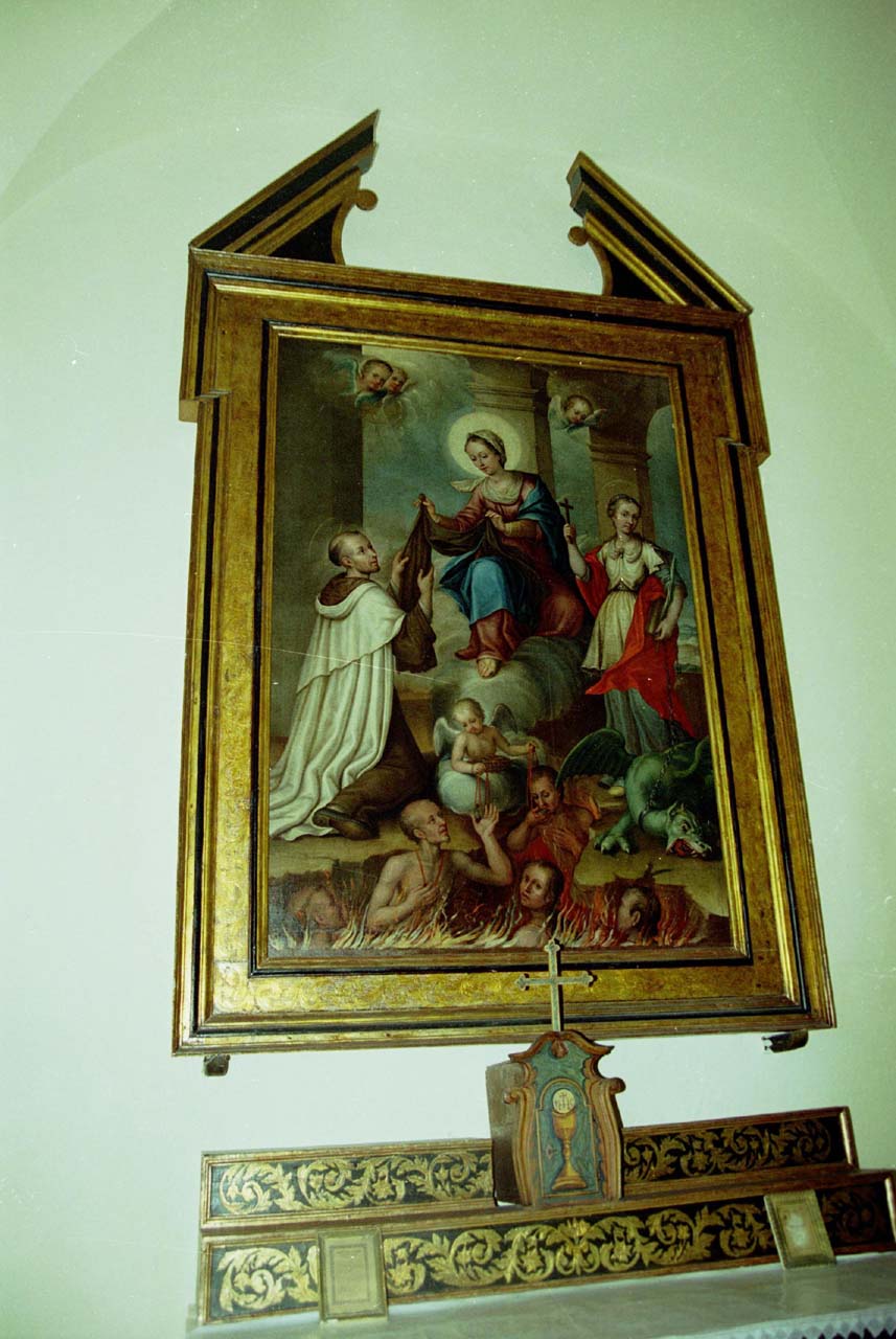 San simone stock riceve dalla madonna l'abito dei carmelitani (dipinto)