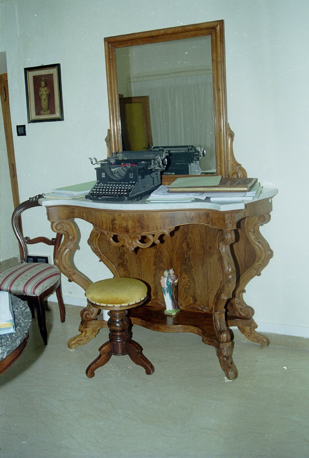 Console con specchiera