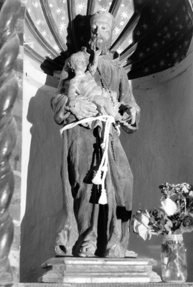 Sant'antonio da padova con gesù bambino (scultura)