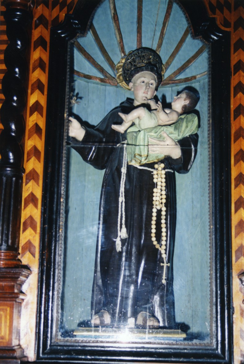 Sant'antonio da padova con gesù bambino (statua)